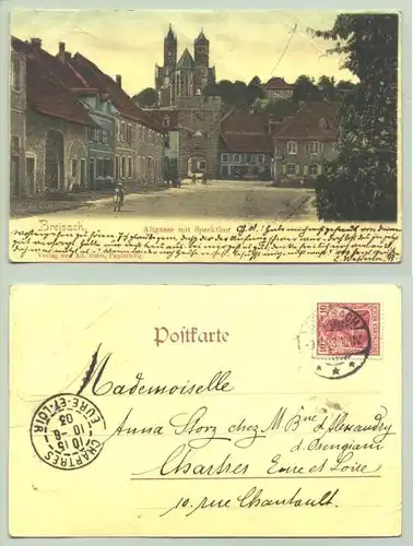 Breisach 1903 ) Ansichtskarte. PLZ-Bereich pauschal 79206