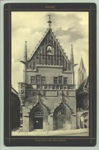 Foto Bretten um 1900 (intern : ) Alte Fotoabbildung um 1900 auf Karton. Melanchthonhaus