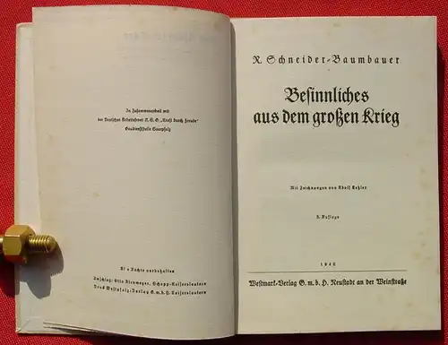 () "Besinnliches aus dem grossen Krieg". Deutsche Arbeitsfront 'Kraft durch Freude' 1940