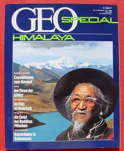 () Reisemagazin GEO-Spezial "Himalaya". 1988. 184 Seiten. Verlag Gruner + Jahr, Hamburg