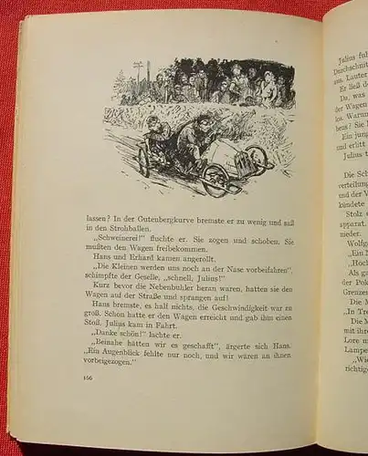 (1011254) "Macht Kurt das Rennen ?" Seifenkistenrennen. 1951 Ensslin & Laiblin Verlag, Buch-Nr. 5581, Reutlingen