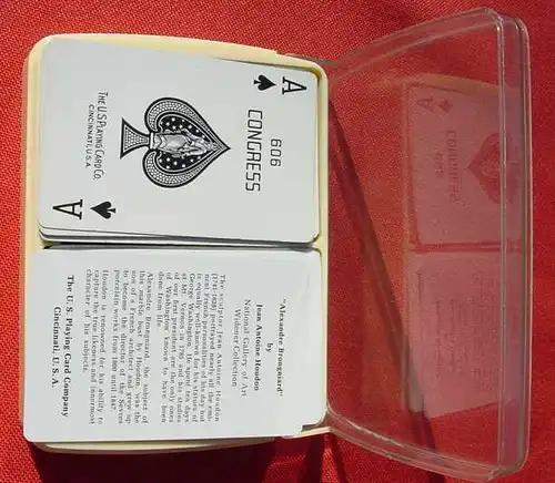 (1011339) Kuenstler-Kartenspiel Romme. 2 x 52 Spielkarten. The U.S. Playing Card Comp. Cincinnati USA