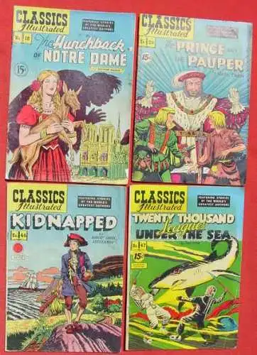 Neu : Versandkosten ab Euro 6,00 / BRD - andere Versandkosten-Angaben sind ungültig .  25 x USA Comics. Classics Illustrated. Zum Teil sehr alt ()