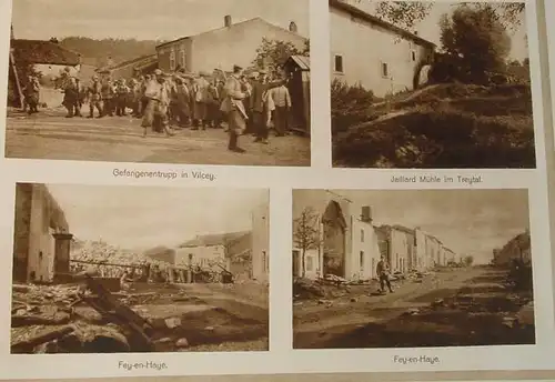 (1012543) "Zwischen Maas und Mosel - Armee-Abteilung von Strantz". Bildband. 1916, 1. Weltkrieg, Rotations-Tiefdruck Deutsche Photogravur AG, Siegburg