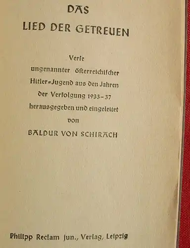 () "Das Lied der Getreuen". Oesterreichische Hitler-Jugend 1933-37. Reclam-Verlag, Leipzig