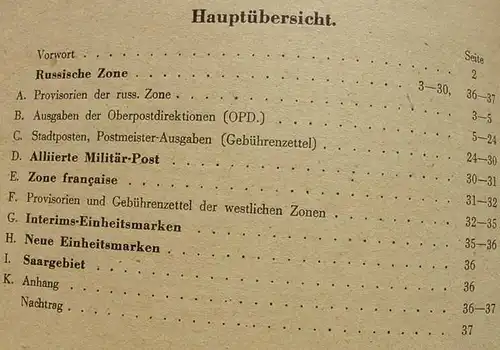 () "Verzeichnis der seit dem 8. Mai 1945 im Deutschen Reich erschienenen Postwertzeichen". 1947 Beckert, Wuenschendorf