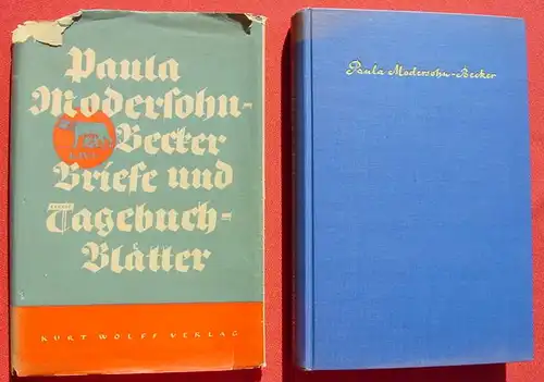 (1012673) Paula Modersohn-Becker "Briefe und Tagebuchblaetter". Wolff Verlag, Berlin 1920 / 1931