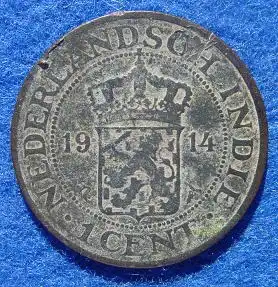 (1015619) Niederlaendisch Indien 1 Cent 1914