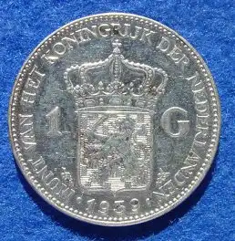 () Niederlande 1 Gulden 1939 Silbermuenze