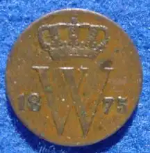 () Niederlande 1 / 2 Cent 1875