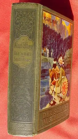 (0100810) Karl May, Bd 36 "Der Schatz im Silbersee". Bamberg. 652. bis 661. T., Schmid 1952. Gebrauchsspuren