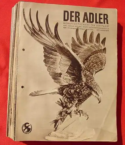(1005356) 61 x Der ADLER. Flieger-Zeitschriften ab 1955. Magazine Luftfahrt