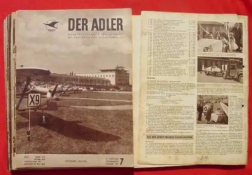 (1005356) 61 x Der ADLER. Flieger-Zeitschriften ab 1955. Magazine Luftfahrt