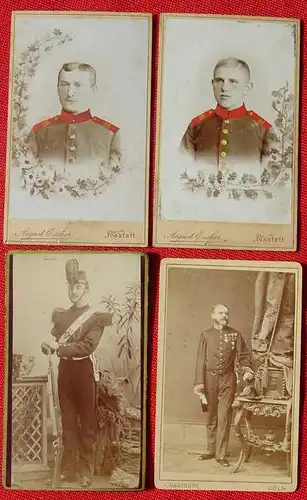 (1031621) 10 x alte Fotos Militaer-Motive 1872-1900 ? Militaria Photographien