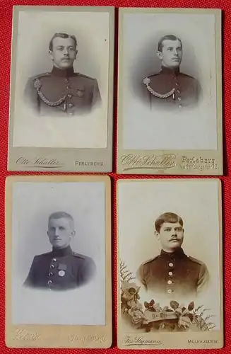 () 10 x alte Fotos Militaer-Motive 1872-1900 ? Militaria Photographien