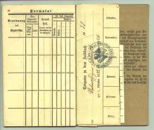 () Soldbuch. Badisches Leib-Grenadier-Regiment Nr. 109. Carlsruhe 1875