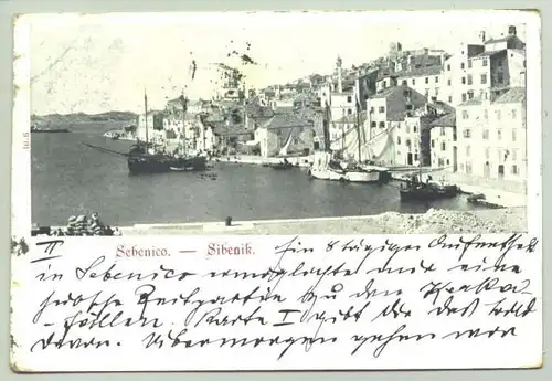 () Sebenico, Kroatien (Italien) Ansichtskarte von 1899 Postkarte