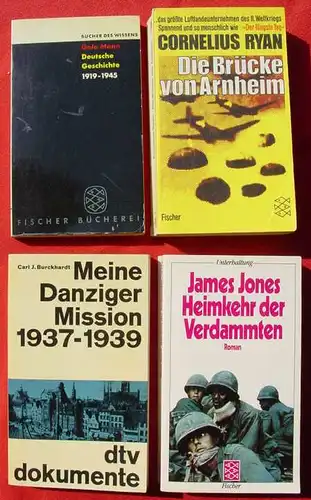 (0350102) 9 Buecher. Thema : 3. Reich. Militaer / Militaria. Soldaten. Weltkrieg II