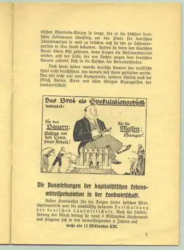 () Propaganda-Heft. Nationalsozialistische Agrarpolitik, 24 S., um 1934 ?