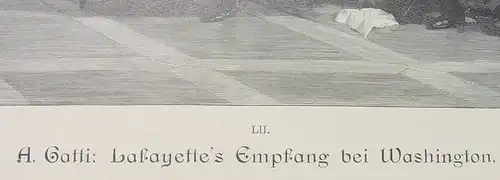 (1031097) Lafayette / Washington. Kunstblatt um 1895 ? Grafik