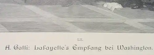 () Lafayette / Washington. Kunstblatt um 1895 ? Grafik