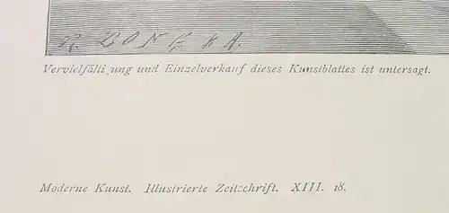 () Lafayette / Washington. Kunstblatt um 1895 ? Grafik