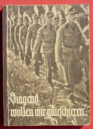 (2001834) "Singend wollen wir marschieren" Liederbuch Reichsarbeitsdienst. 160 S., Leipzig, um 1939