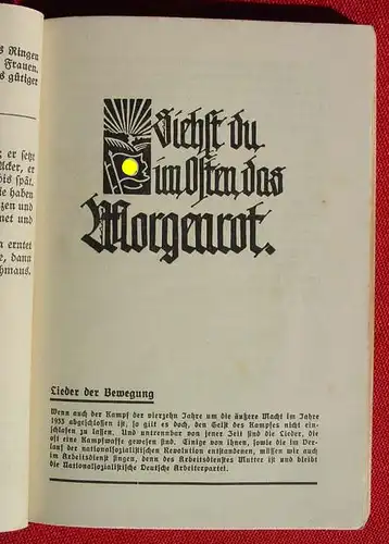 (2001834) "Singend wollen wir marschieren" Liederbuch Reichsarbeitsdienst. 160 S., Leipzig, um 1939