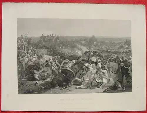 (1031071) Original Stahlstich um 1880 'The Battle Of Meeanee'. Grafik. Militaria