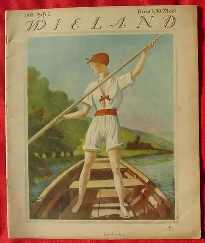 () 4 x Wieland-Magazine. Kunst Kultur Militaria, um 1915 bis 1918. Grossformat !