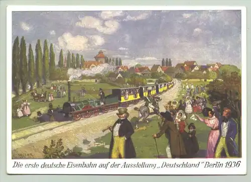 () Postkarte Ausstellung 'Deutschland' Berlin 1936