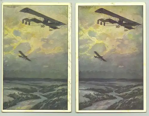 () 3 x AK 1. Weltkrieg Fliegerei, Luftflotte u.a. 1915-16