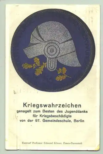 (-AK10178) Ansichtskarte / Postkarte. Kriegswahrzeichen ... Gemeindeschule, Berlin. 1918