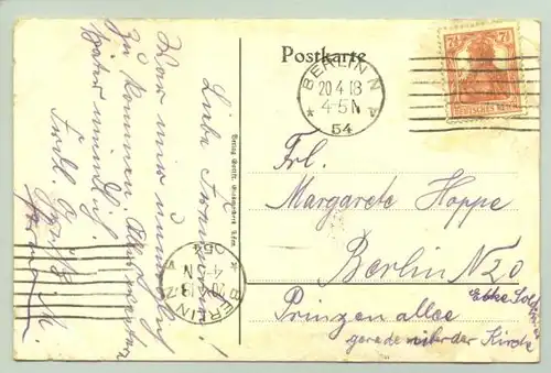 (1010146-AK10178) Ansichtskarte / Postkarte. Kriegswahrzeichen ... Gemeindeschule, Berlin. 1918