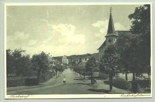 (0082167) Ansichtskarte. Markdorf - Bahnhofstrasse. PLZ-Bereich pauschal 88677. Postalisch nicht gelaufen, um 1920