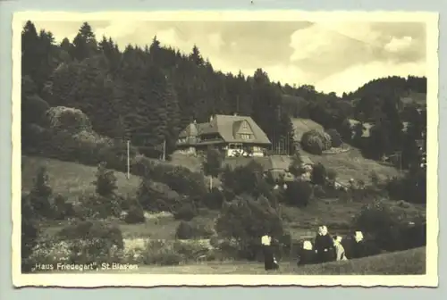 () St. Blasien 1960. Ansichtskarte. 'Haus Friedegart'