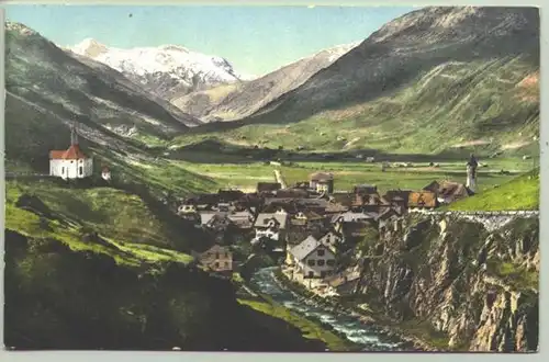 (1018476) Ansichtskarte aus der Schweiz. "Andermatt mit Hospenthal". Postalisch nicht gelaufen. Verlag Brennenstuhl, Meyringen, vermutlich um 1910