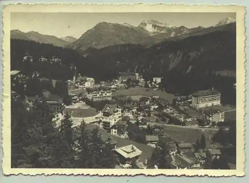 (1018456) Ansichtskarte aus der Schweiz. "Arosa". Beschrieben u. postalisch gelaufen mit Marke u. Stempel v. 1935