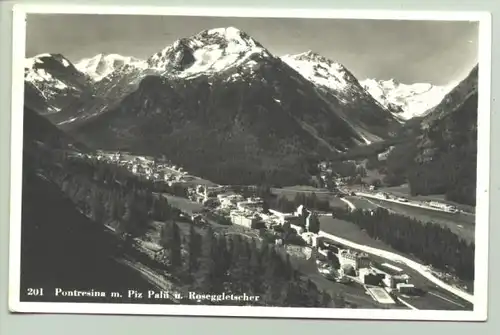 () Pontresina. Postalisch gelaufen 1958