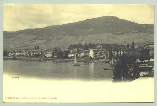 (1020295) Ansichtskarte  Vevey um 1900. Postalisch nicht gelaufen