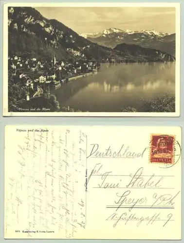 (1020229) Vitznau 1927. Postalisch gelaufen 1927