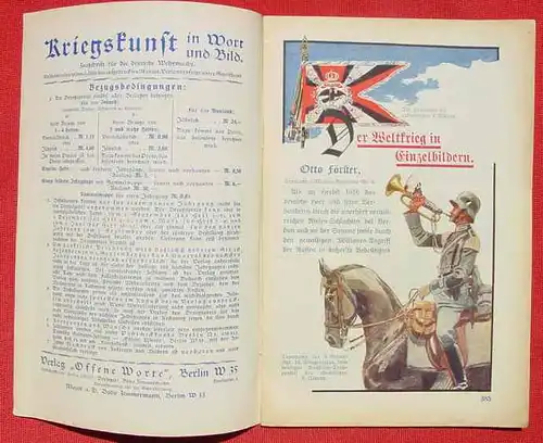 (1033222) Propagandaheft aus der NS-Zeit 1933. Kriegskunst in Wort und Bild