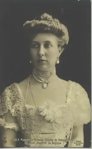 (1005973) Foto-Postkarte "Madame La Princesse Charles de Hohenzollern - Princesse Josephine de Belgique" Foto v. Erich Sellin, Berlin
