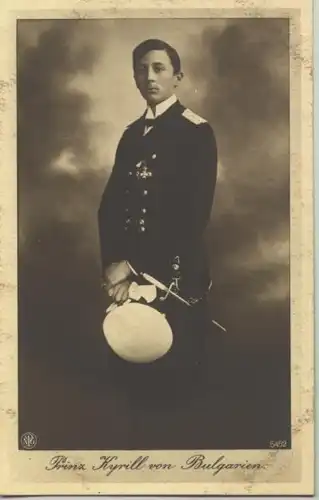 (1005838) Foto-AK um 1916 "Prinz Kyrill von Bulgarien". Ruecks. Anschriftenfeld