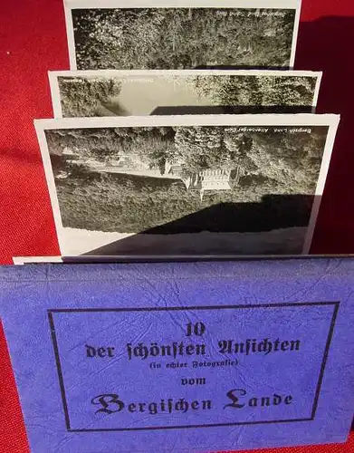 (1017867) Sehr gut erhaltenes Leporello mit zehn AK. Bergisches Land, um 1935 (PLZ 42897)