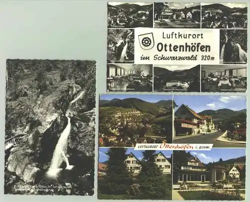 () 3x Ottenhöfen 1960er Jahre. Ansichtskarten. PLZ-Bereich pauschal 77883. Zwei AK postalisch gelaufen 1960er Jahre. 1x kleiner Riss oben Mitte