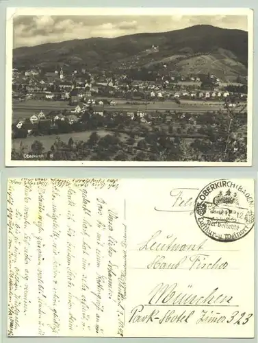 (1010464)  Oberkirch. Ansichtskarte. PLZ-Bereich pauschal 77704. Postalisch gelaufen mit Sonderstempel 1942