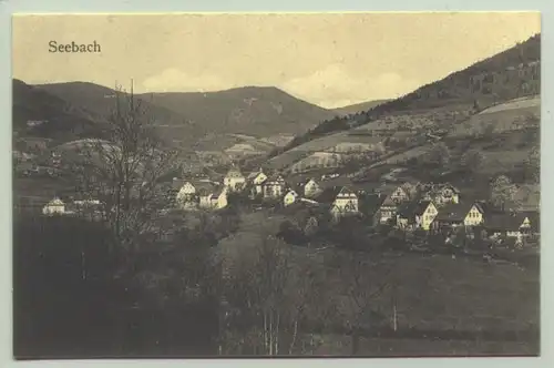 (0081288)  Seebach um 1910 ? Ansichtskarte. PLZ-Bereich pauschal 77889. Postalisch nicht gelaufen, vermutlich um 1910