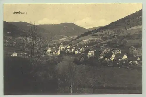 ()  Seebach um 1910 ? Ansichtskarte. PLZ-Bereich pauschal 77889. Postalisch nicht gelaufen, vermutlich um 1910