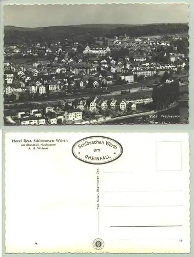 (1020312)  Neuhausen um 1955 ? Hotel Rest. Schloesschen Woerth. Postalisch nicht gelaufen, vermutl. um 1955 ?